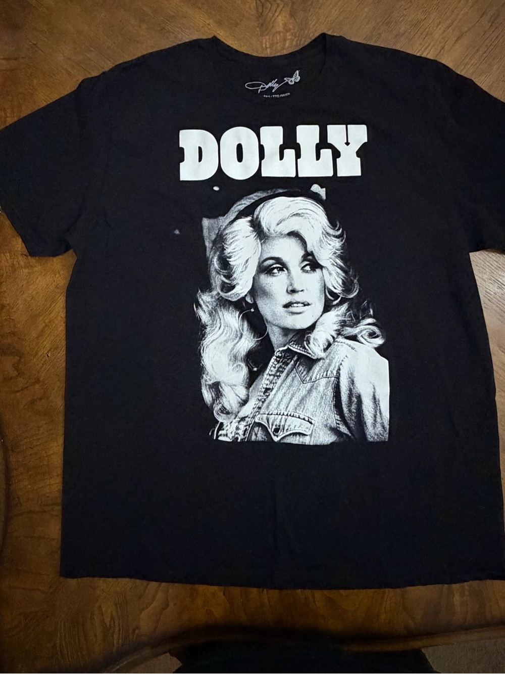 Dolly Parton 2XL Black Portrait Graphic Tee Country Music Official Licensed NWOT